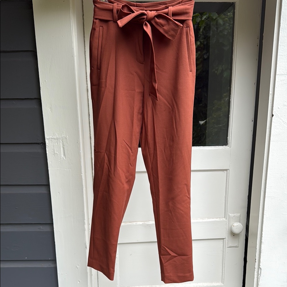 Women's Rust Tie-Waist Pants